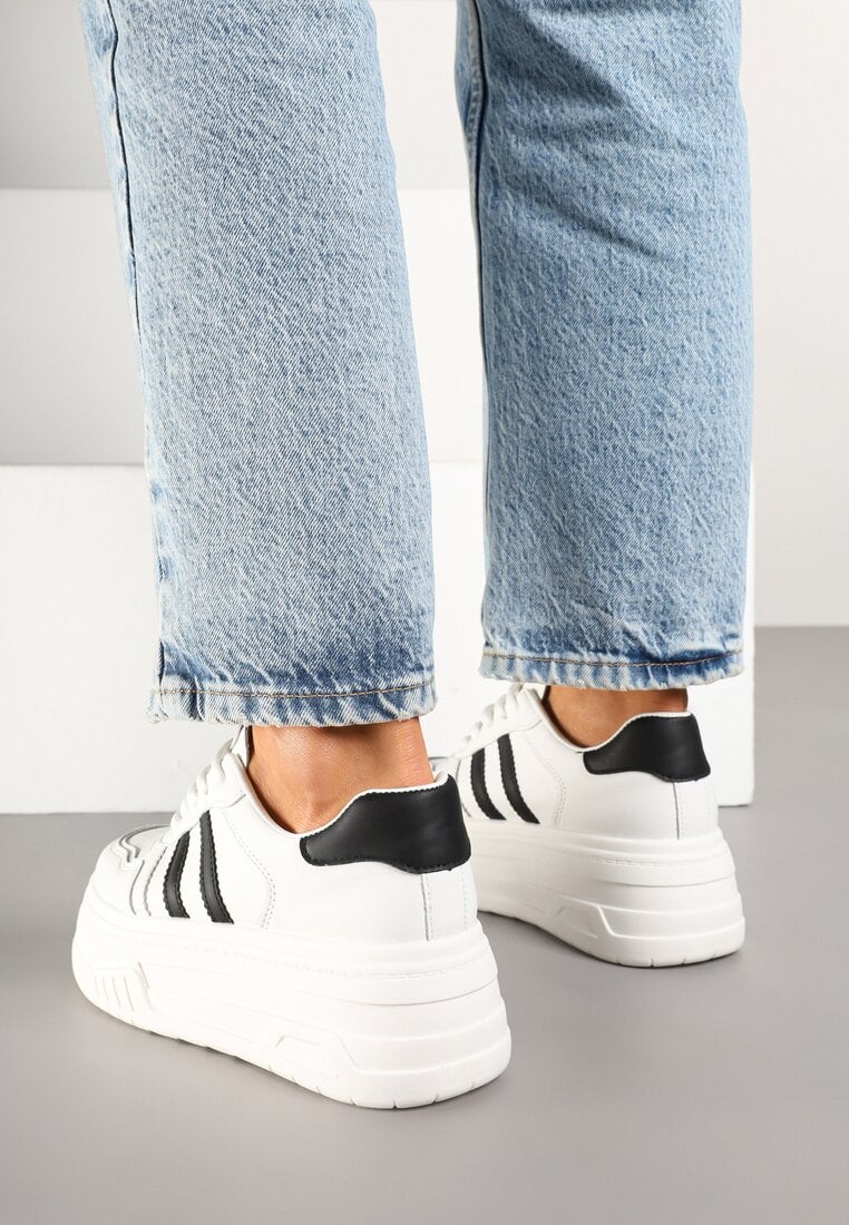 Sneakers Fonadel Alb cu negru