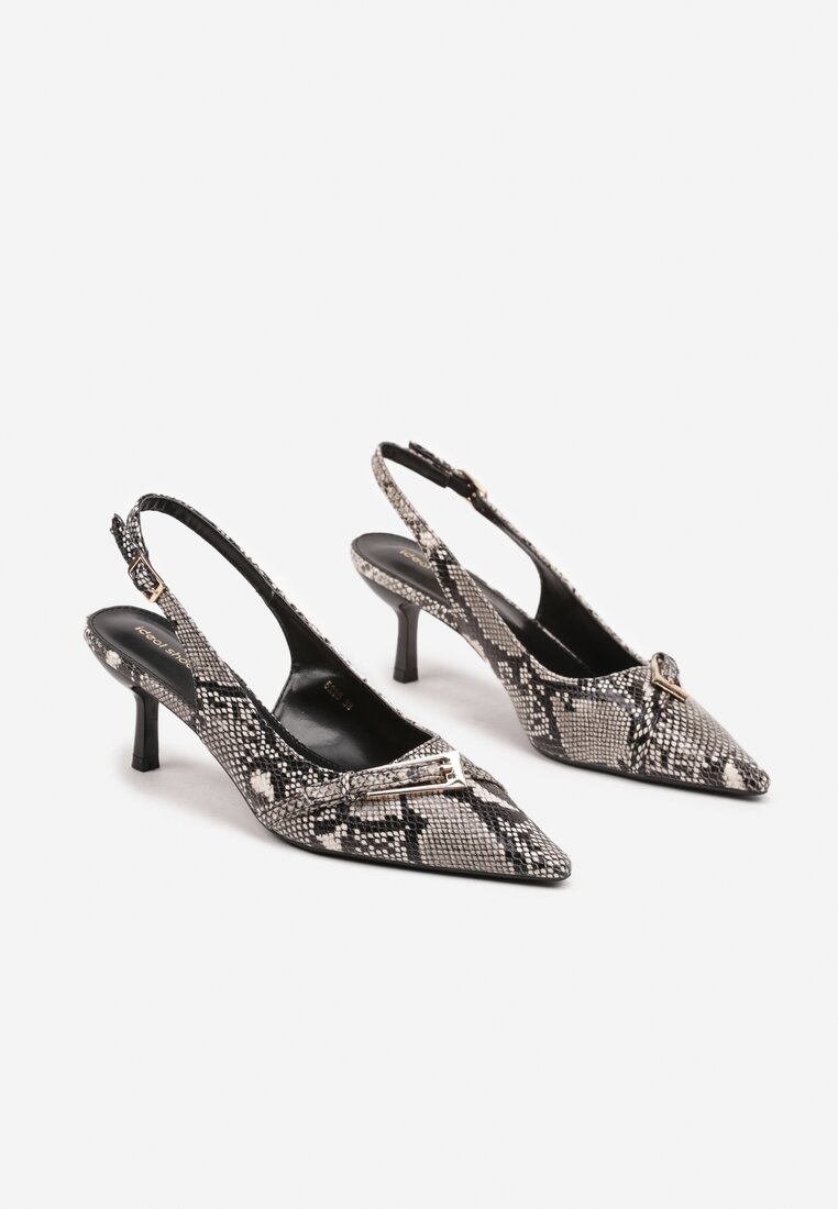 Sandale Karilen Print piele de șarpe