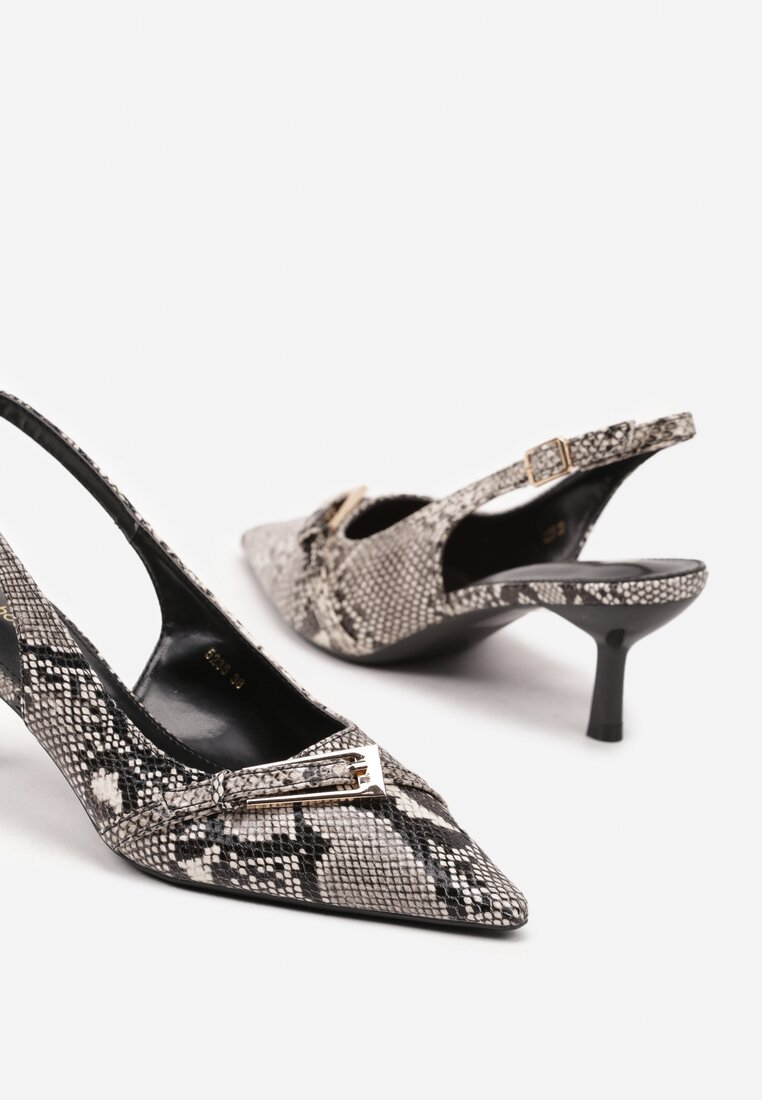 Sandale Karilen Print piele de șarpe