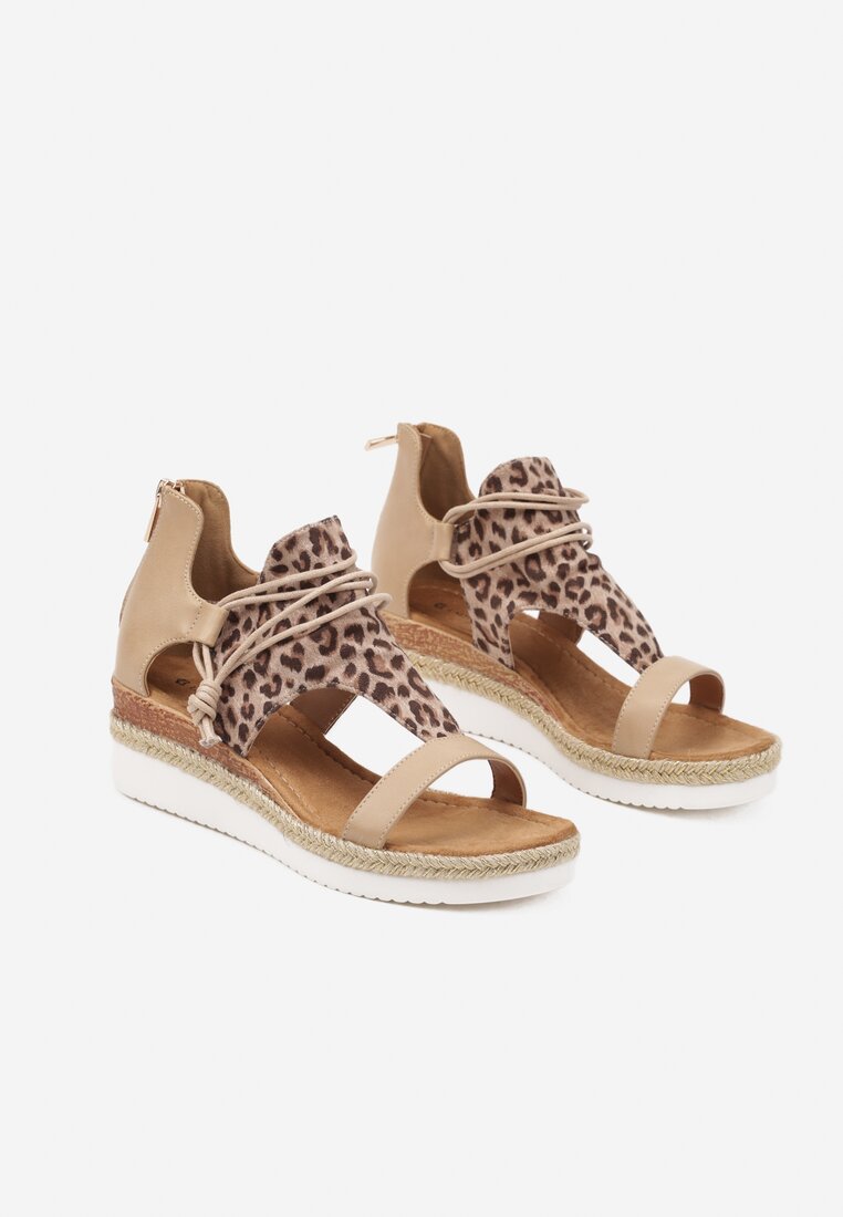 Sandale Imprimeu leopard