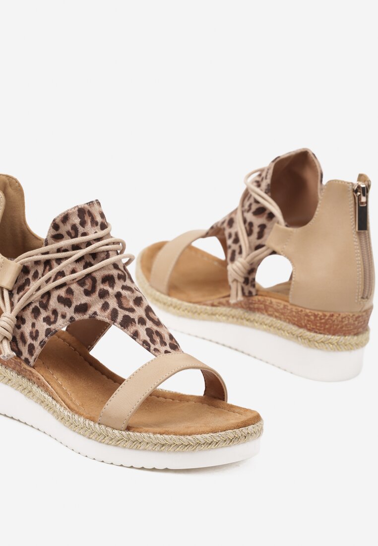 Sandale Imprimeu leopard