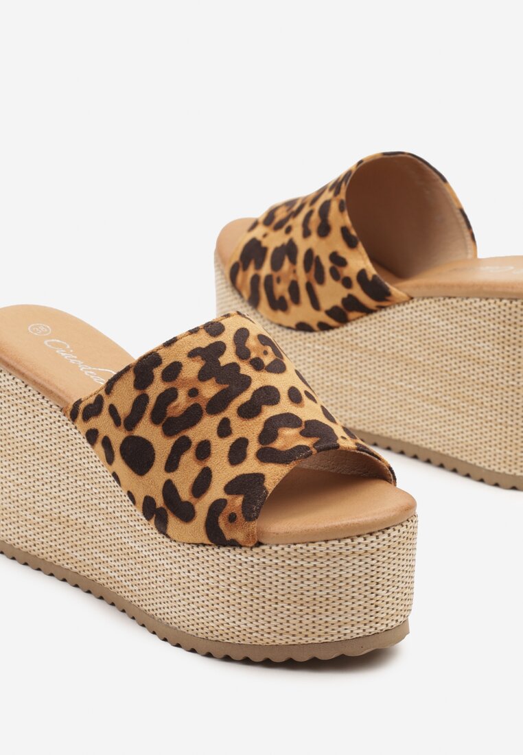Papuci Imprimeu leopard