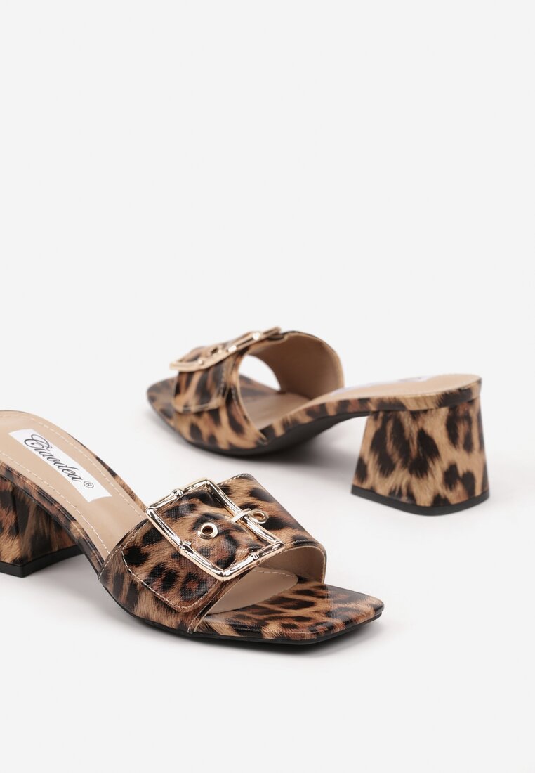 Papuci Karreis Imprimeu leopard