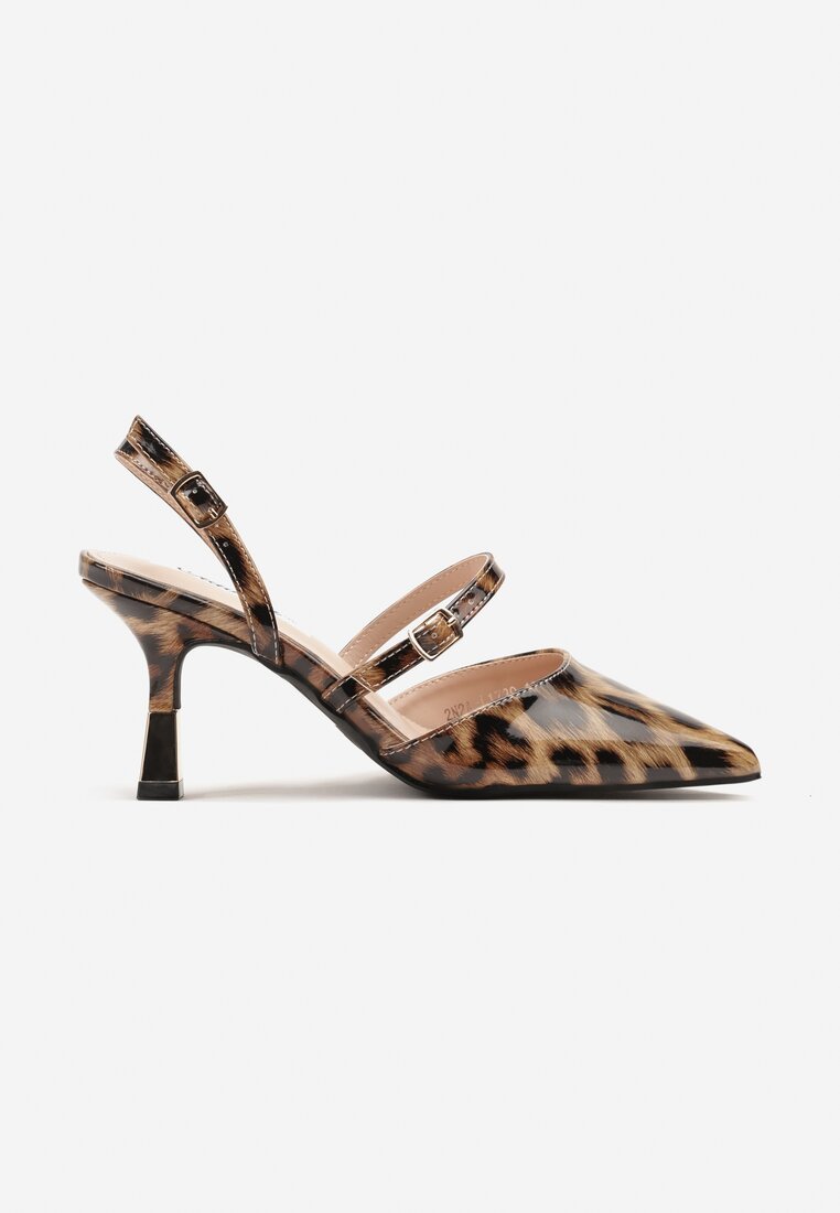 Pantofi stiletto Villexia Imprimeu leopard
