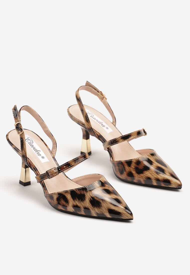 Pantofi stiletto Villexia Imprimeu leopard