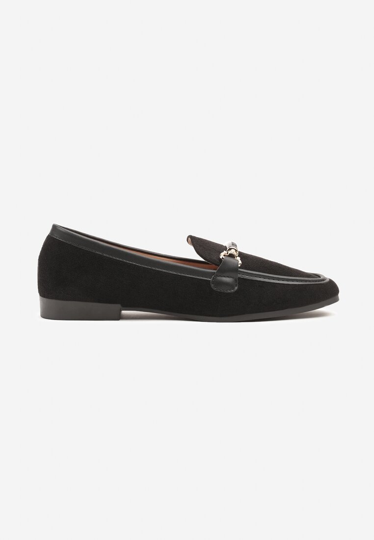 Czarne Mokasyny w Stylu Klasycznych Loafersów Effena