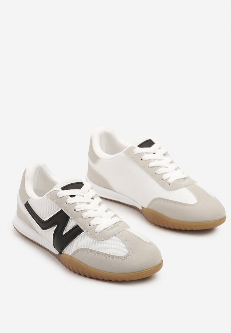 Sneakers Tanelis Alb cu negru
