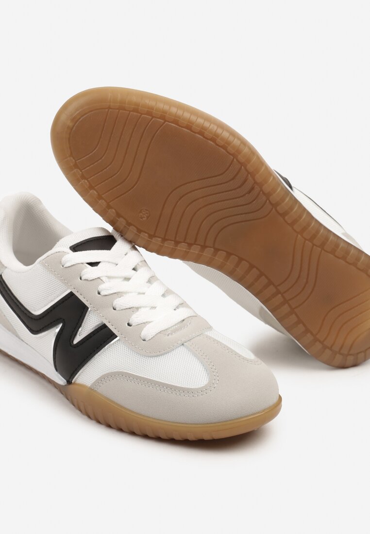 Sneakers Tanelis Alb cu negru