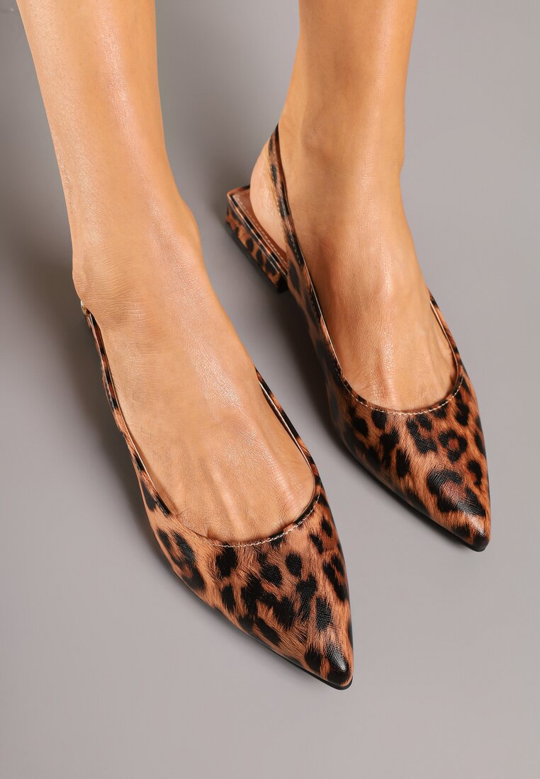 Pantofi cu toc Eveltia Imprimeu leopard