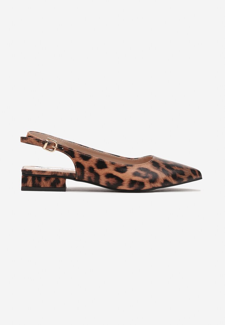 Pantofi cu toc Eveltia Imprimeu leopard