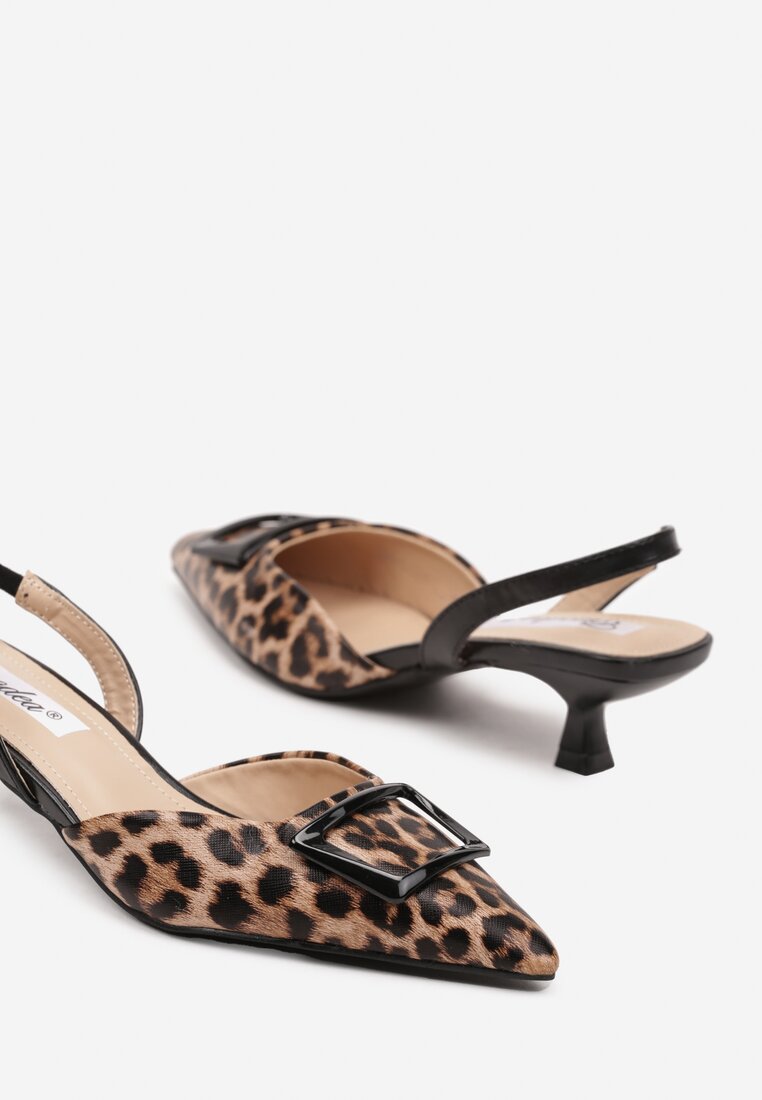 Pantofi cu toc Korreia Imprimeu leopard