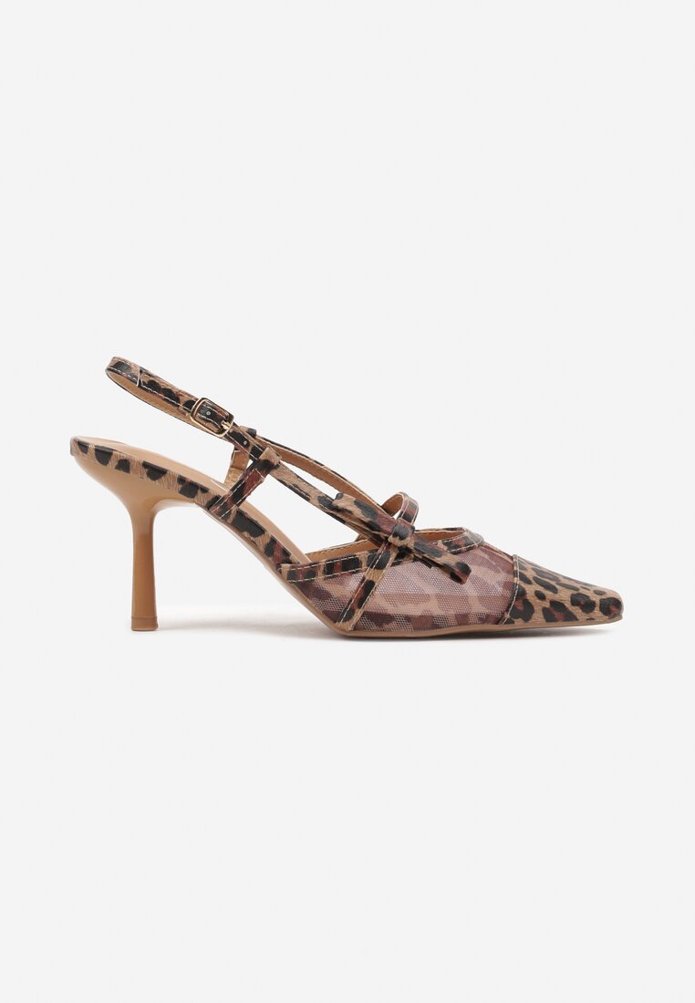Pantofi cu toc Asdexia Imprimeu leopard