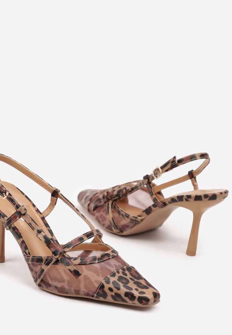 Pantofi cu toc Asdexia Imprimeu leopard