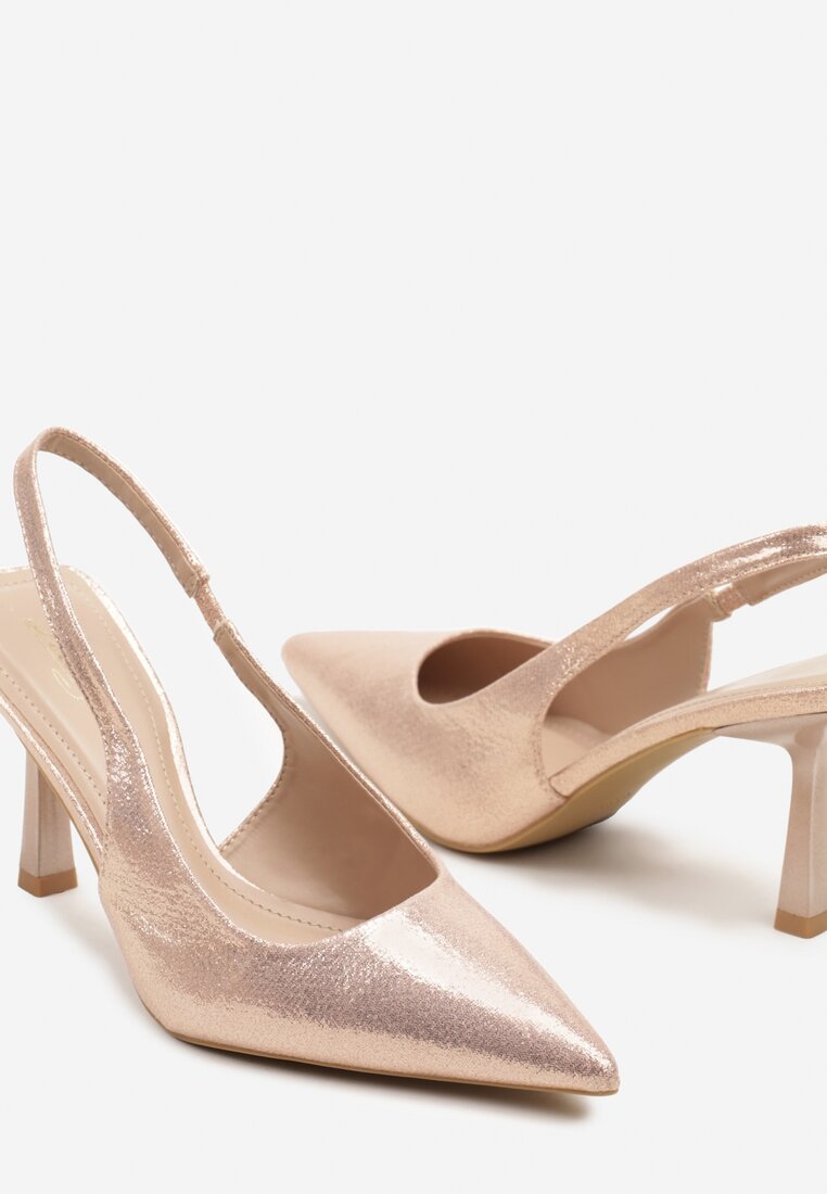 Pantofi stiletto Arnora Culoarea șampaniei