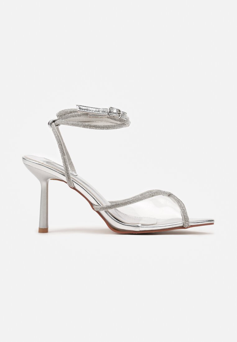 Pantofi stiletto Balaa Argintii