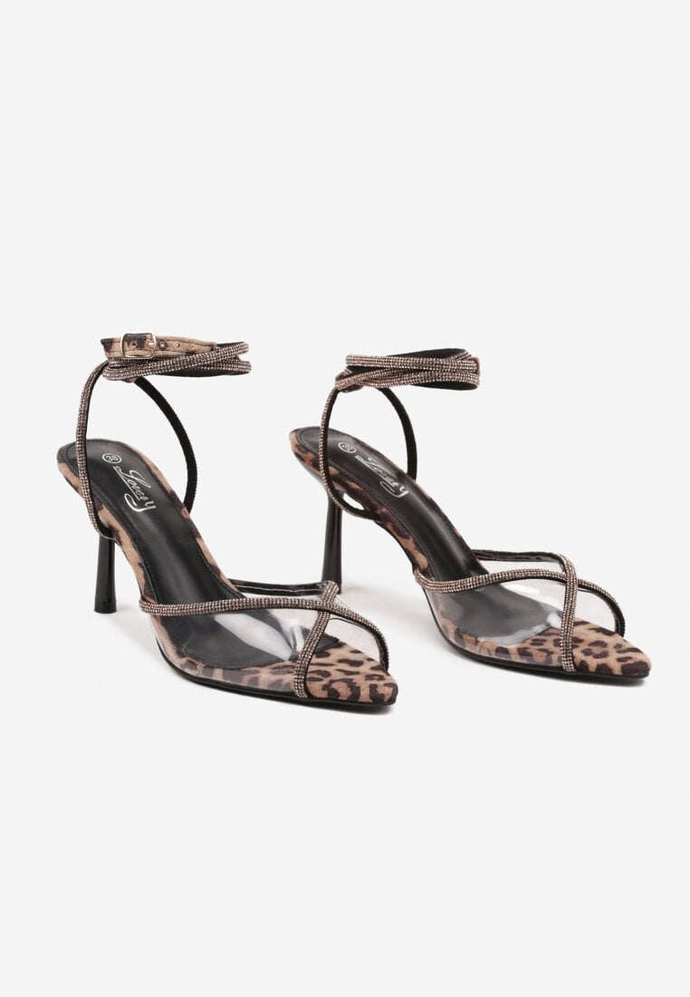 Pantofi stiletto Balaa Imprimeu leopard