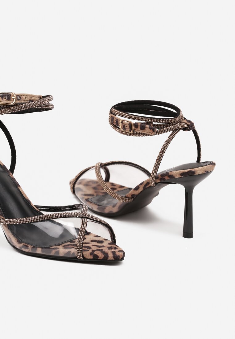 Pantofi stiletto Balaa Imprimeu leopard