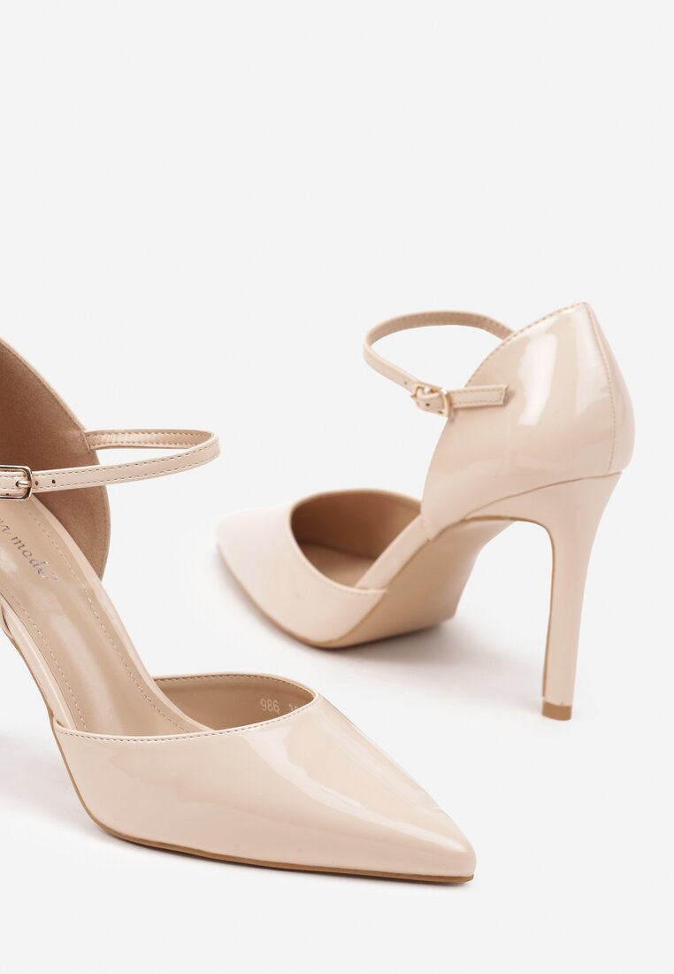 Pantofi stiletto Norilia Bej