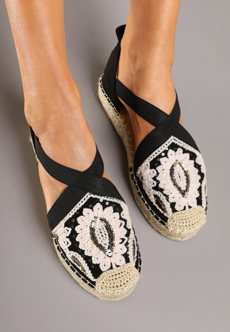 Espadrile Atera Negre