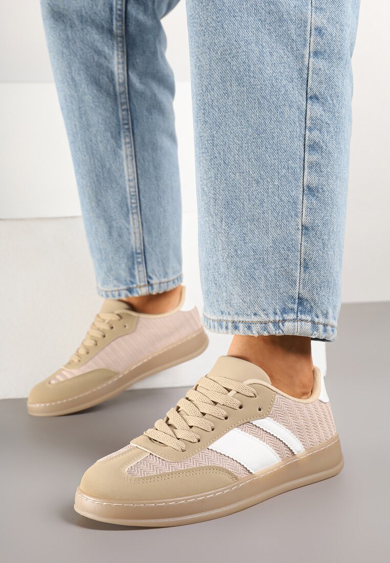 Sneakers Niniel Bej închis