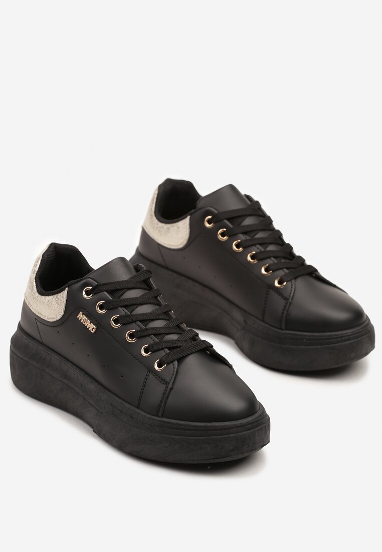 Sneakers Alirisa Negru cu argintiu