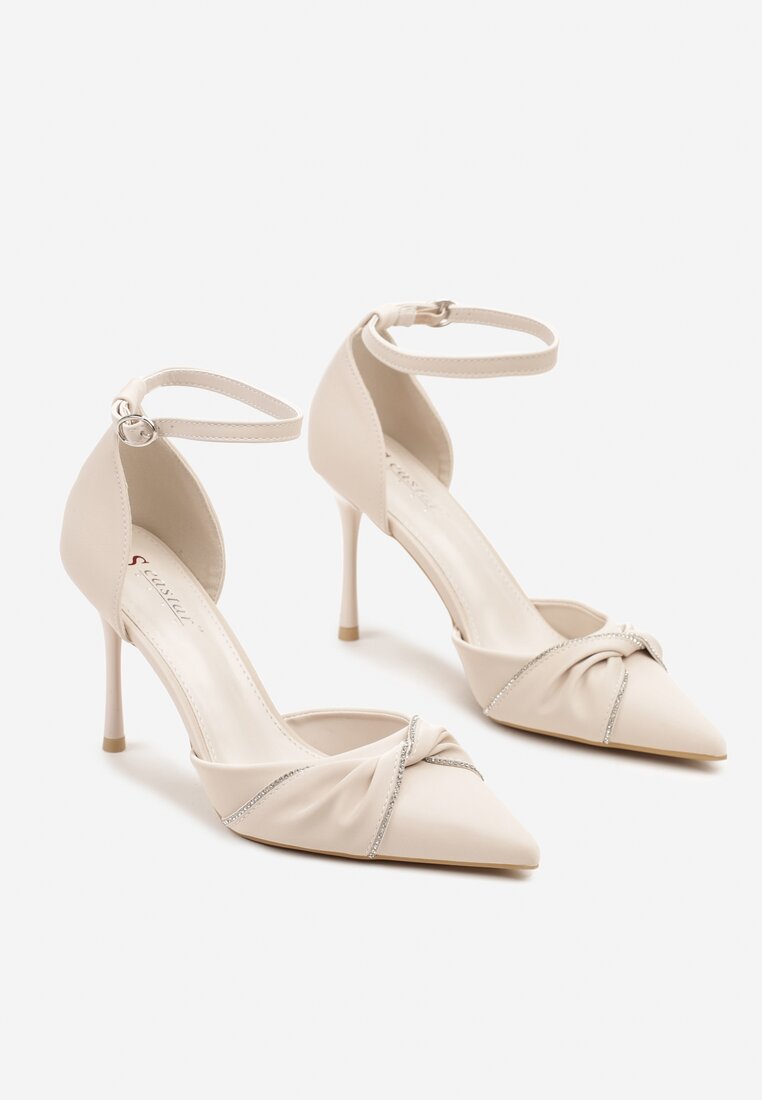 Pantofi stiletto Olinora Bej