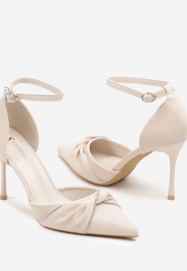 Pantofi stiletto Olinora Bej