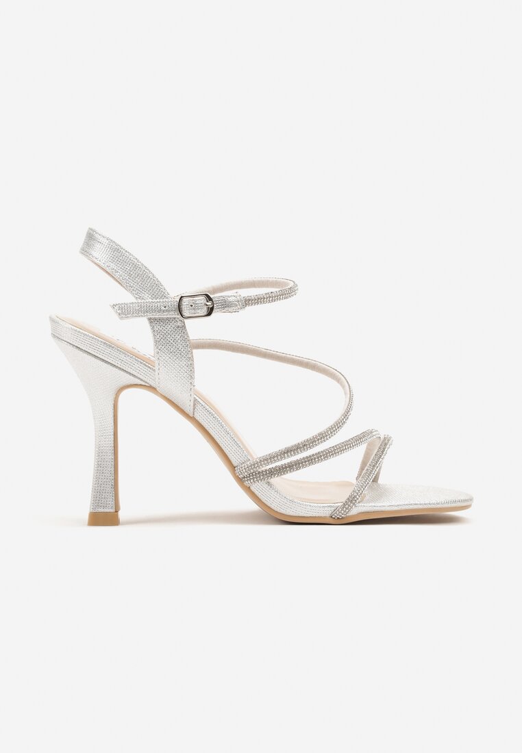 Pantofi stiletto Wanilia Argintii