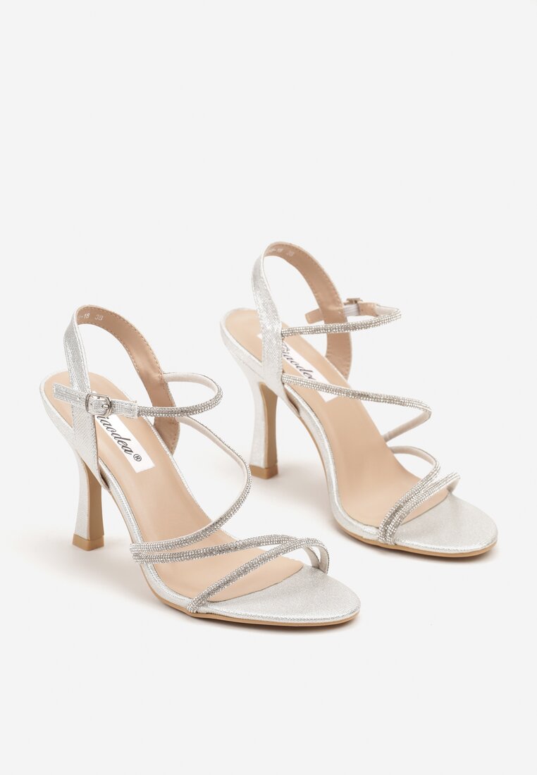 Pantofi stiletto Wanilia Argintii