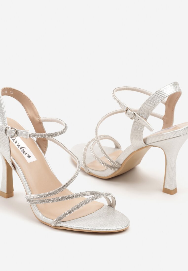 Pantofi stiletto Wanilia Argintii