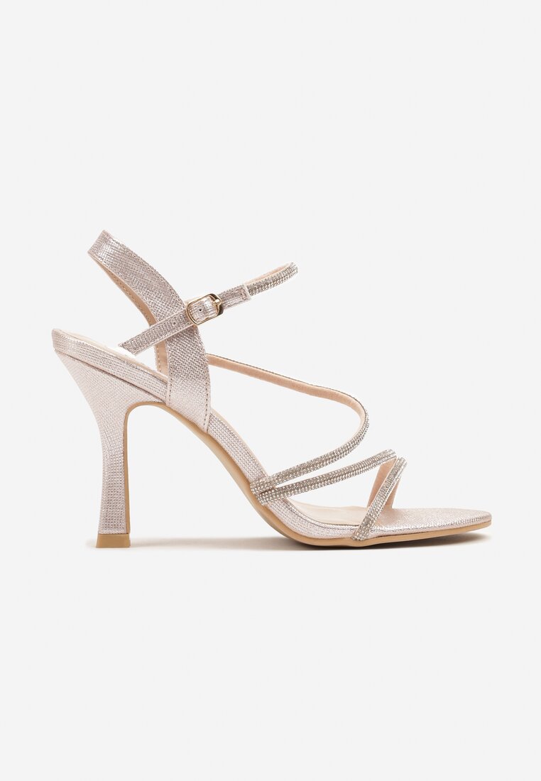 Pantofi stiletto Wanilia Culoarea șampaniei