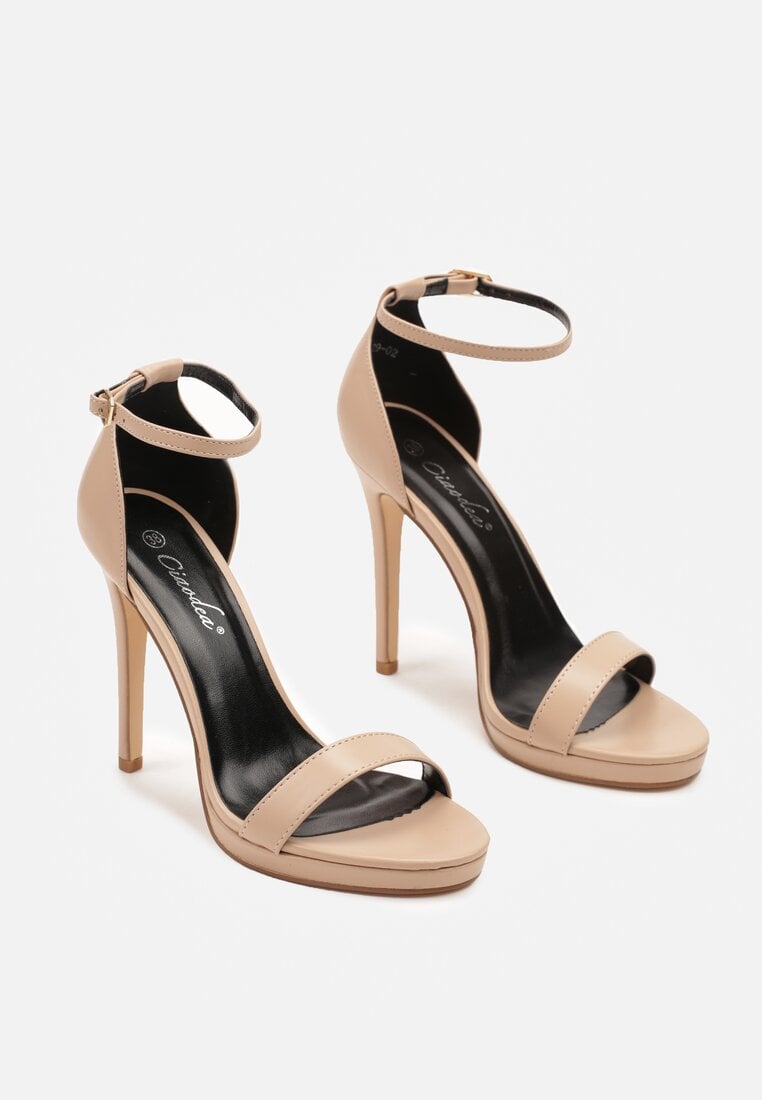 Pantofi stiletto Silirea Bej