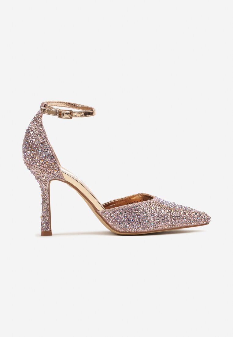 Pantofi stiletto Culoarea șampaniei