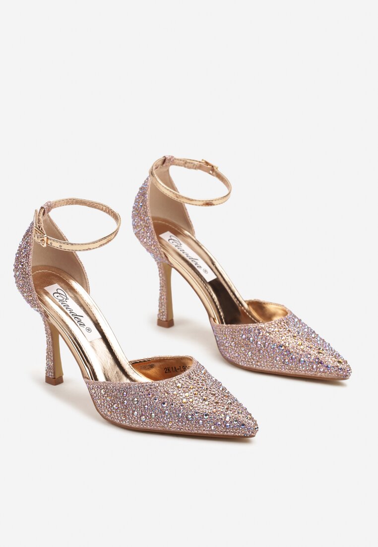 Pantofi stiletto Culoarea șampaniei