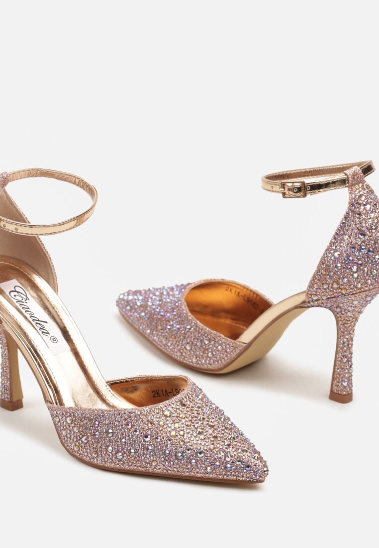 Pantofi stiletto Culoarea șampaniei