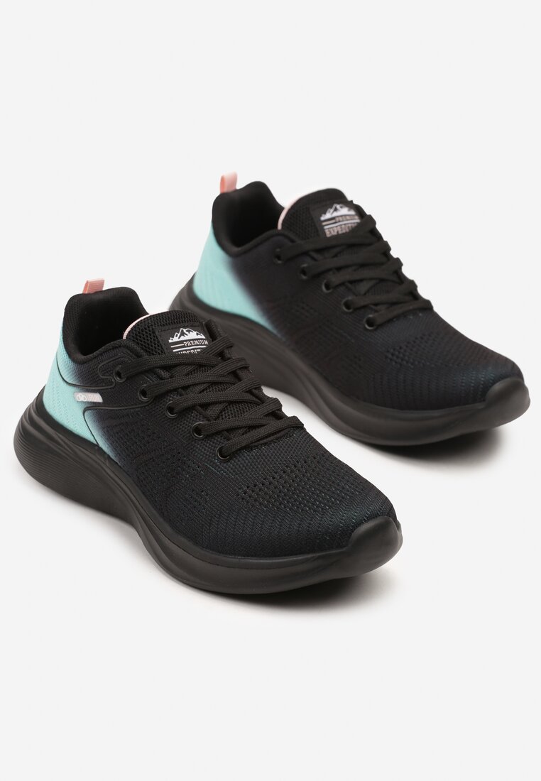 Pantofi sport Elanielia Negru cu verde mentă