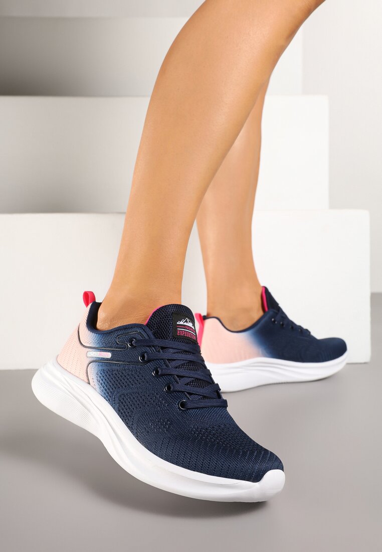 Pantofi sport Elanielia Bleumarin cu roz