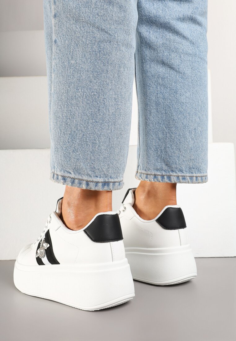 Sneakers Ommea Alb cu negru