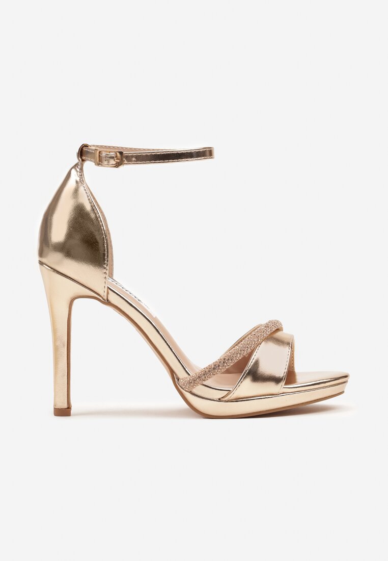 Pantofi stiletto Bortia Culoarea șampaniei