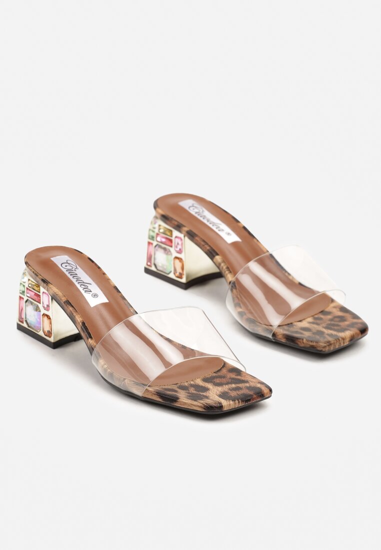 Papuci Jarinori Imprimeu leopard