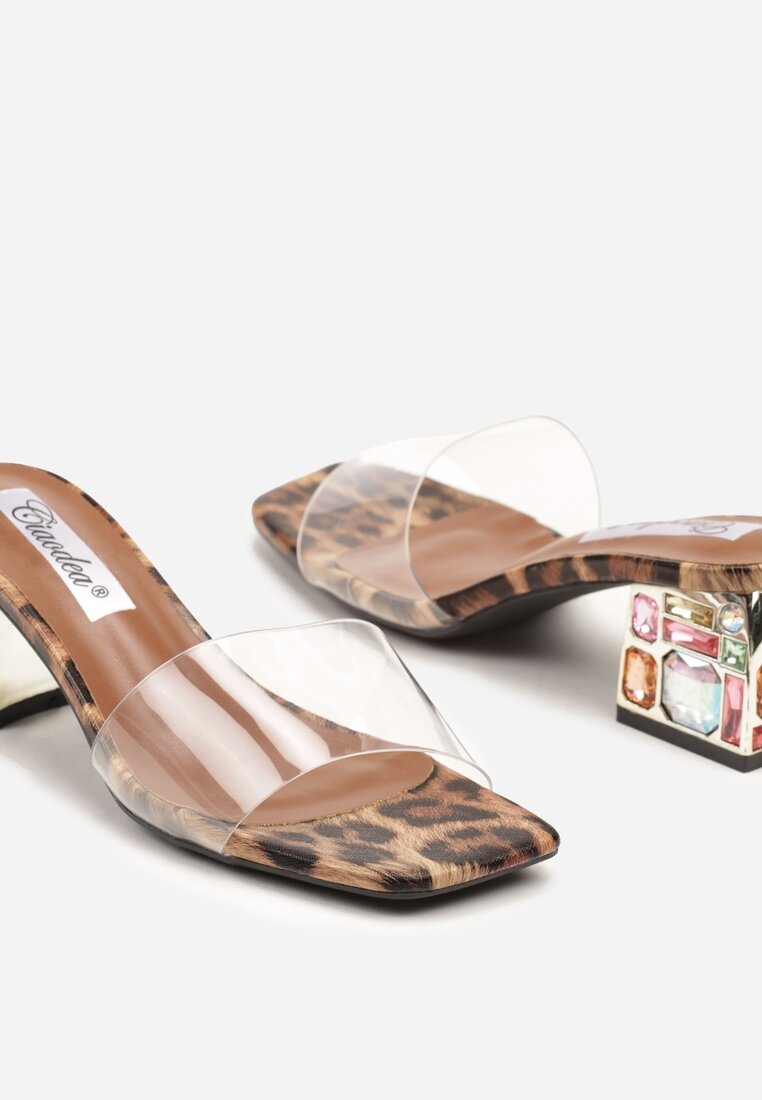 Papuci Jarinori Imprimeu leopard