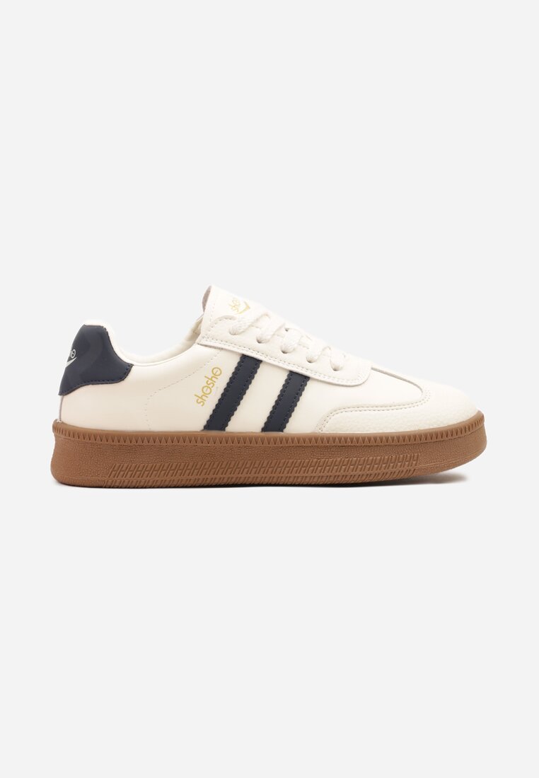 Sneakers Wenilan Bej cu bleumarin
