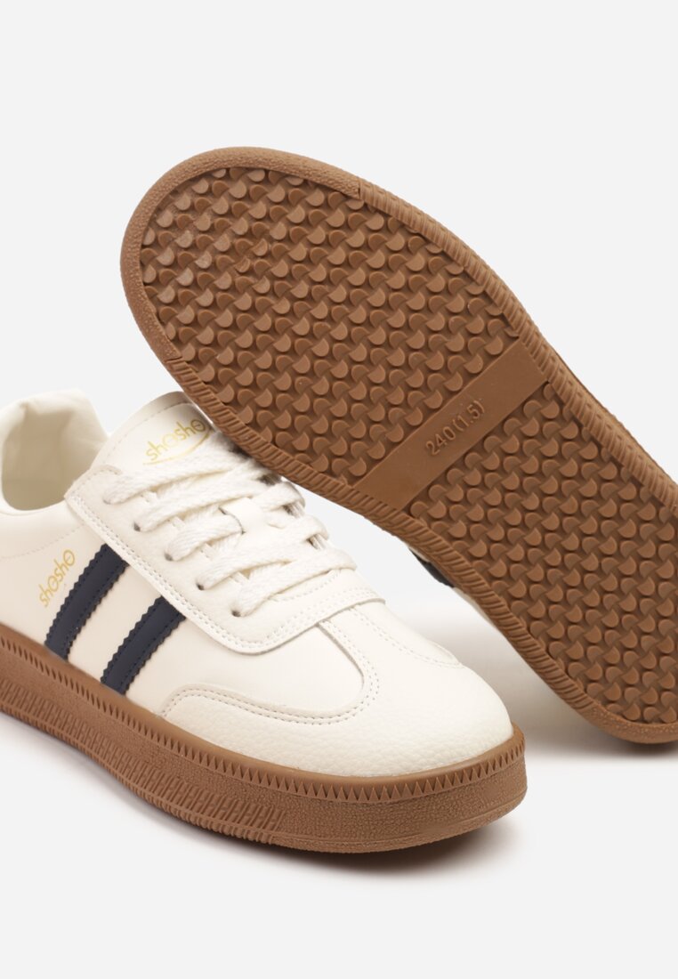 Sneakers Wenilan Bej cu bleumarin
