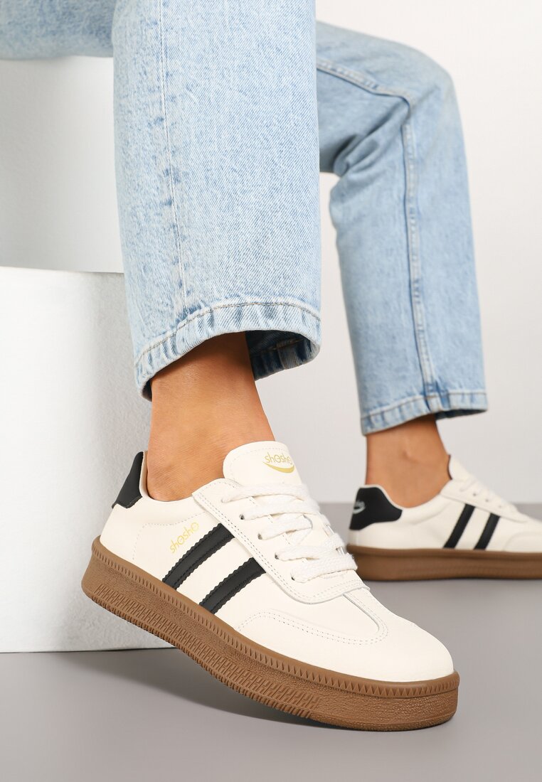 Sneakers Wenilan Bej cu negru