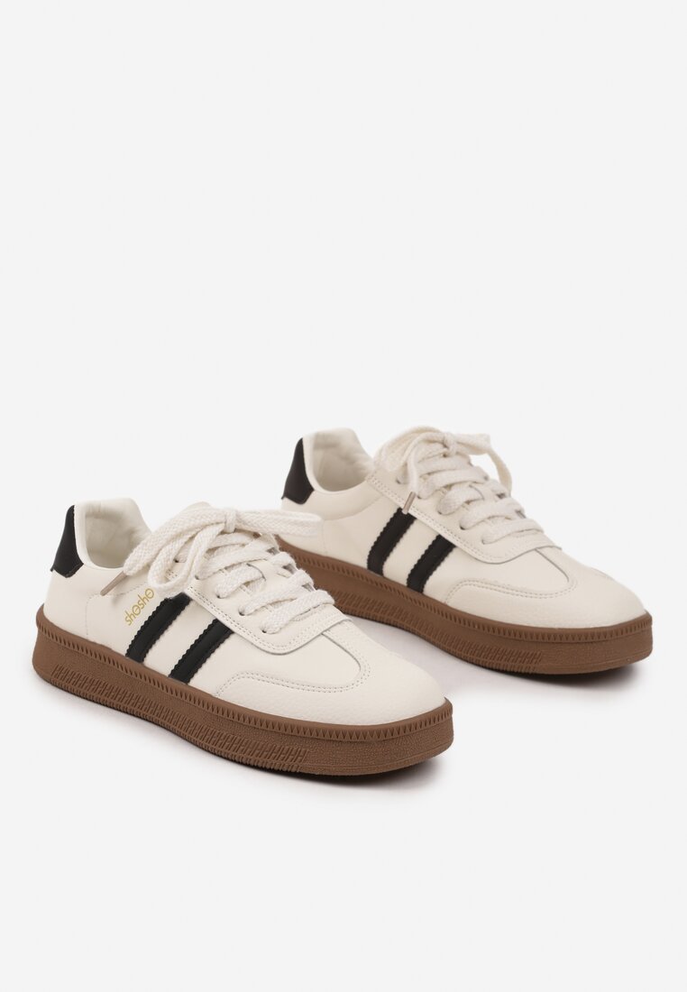 Sneakers Wenilan Bej cu negru