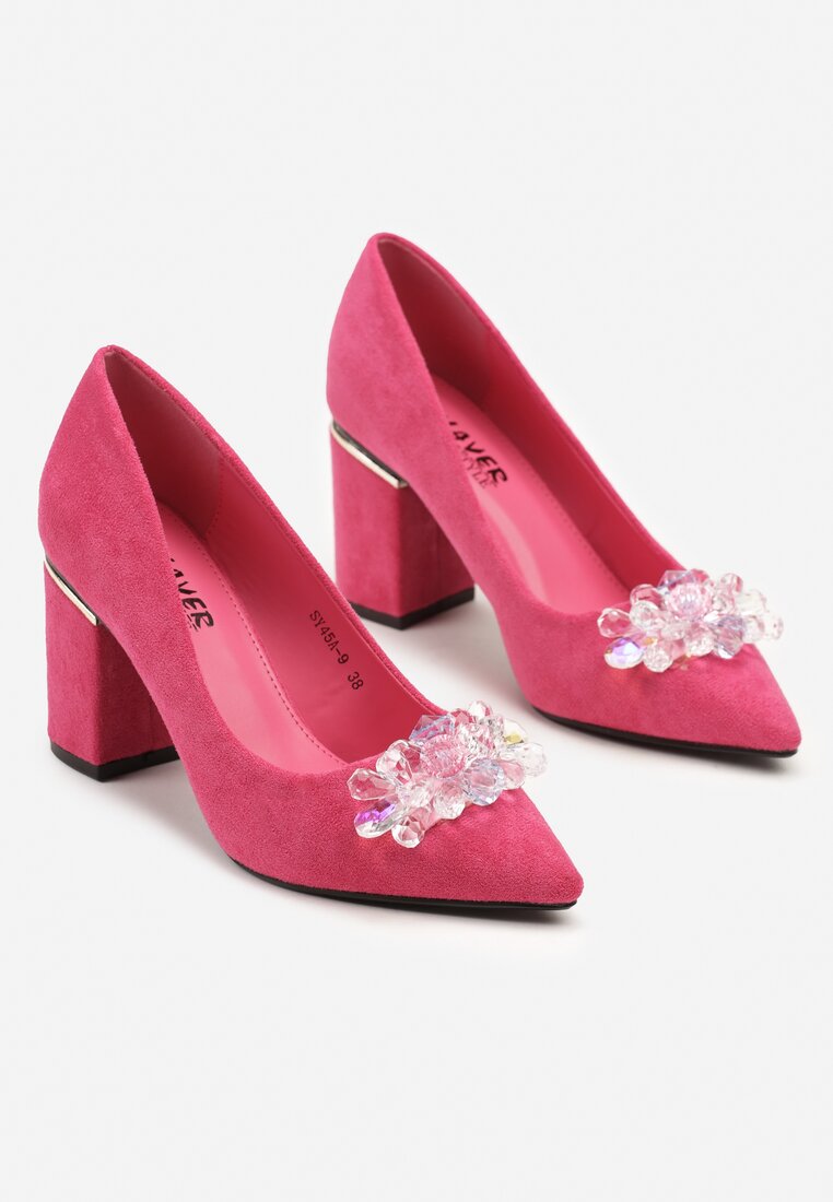 Pantofi cu toc Miliena Roz