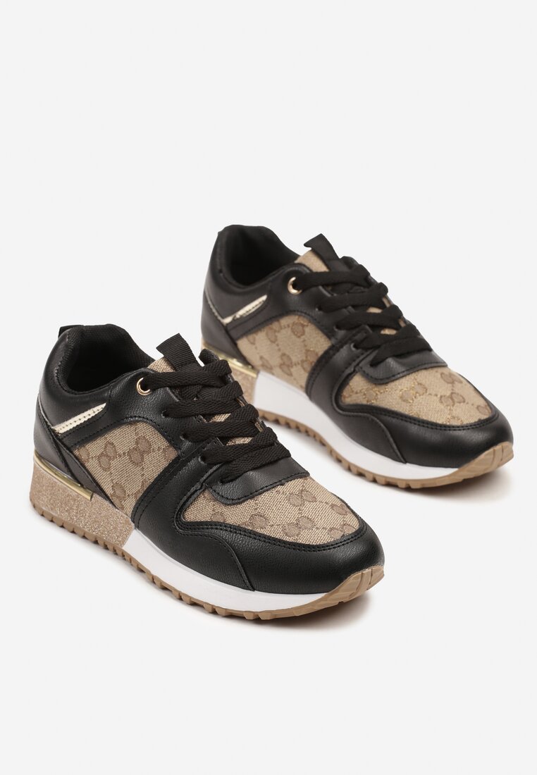 Sneakers Soltia Negru cu maro