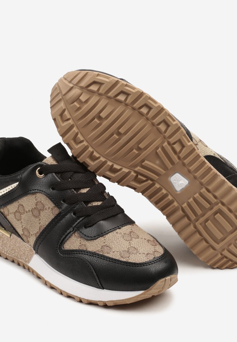 Sneakers Soltia Negru cu maro