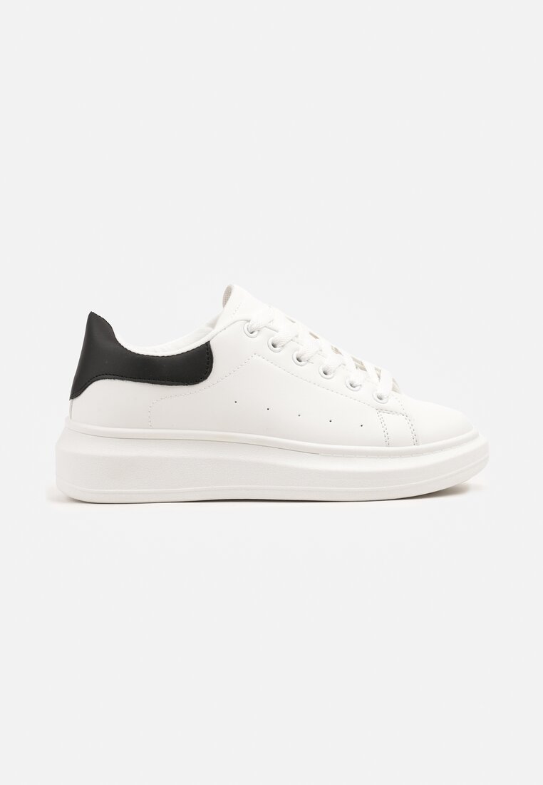 Sneakers Elanireth Alb cu negru