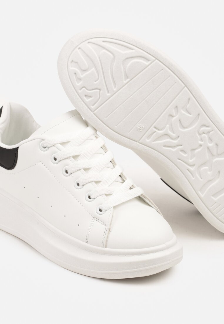 Sneakers Elanireth Alb cu negru